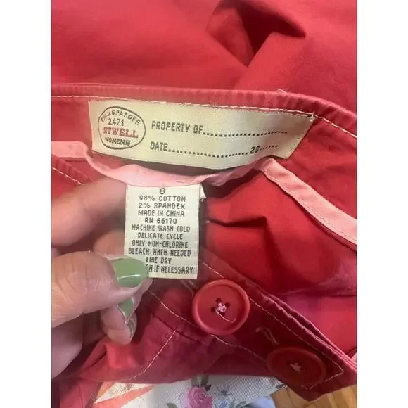 Anthropologie Sitwell Red Skirt – Size 8 - Picture 5 of 5